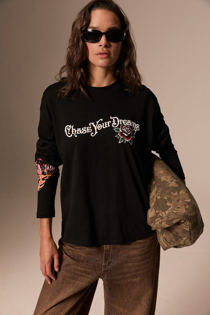 LAPIS Bio-Baumwoll Langarm-Shirt