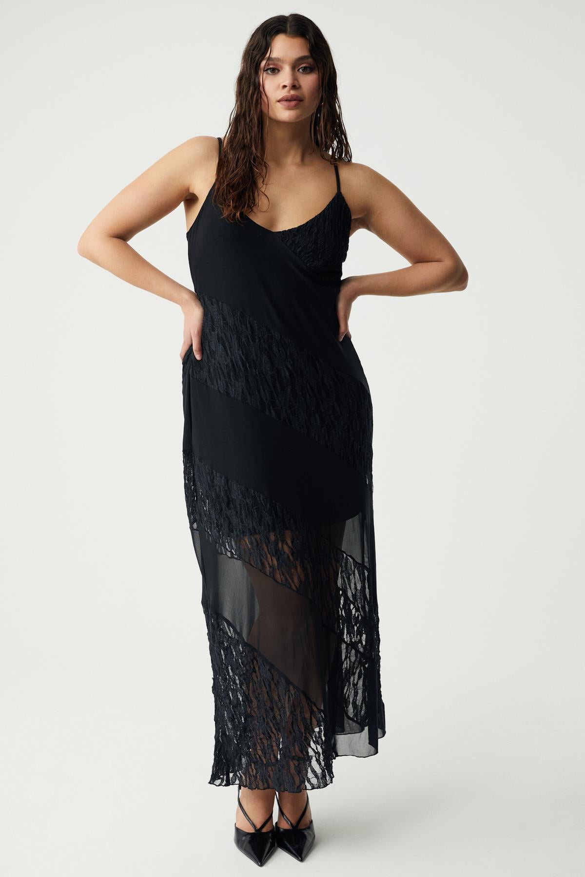 ETHIQUET LARASBB Damen Plus Size Kleid Schwarz