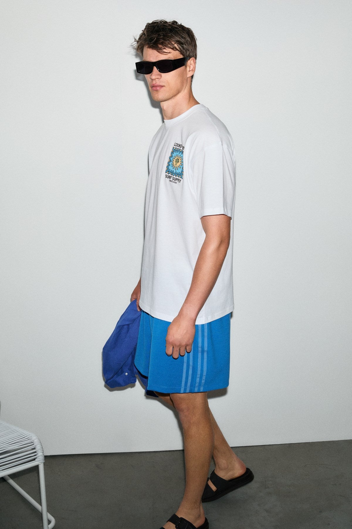 GRIMELANGE LARGO Herren Shorts Blau Relaxed Fit
