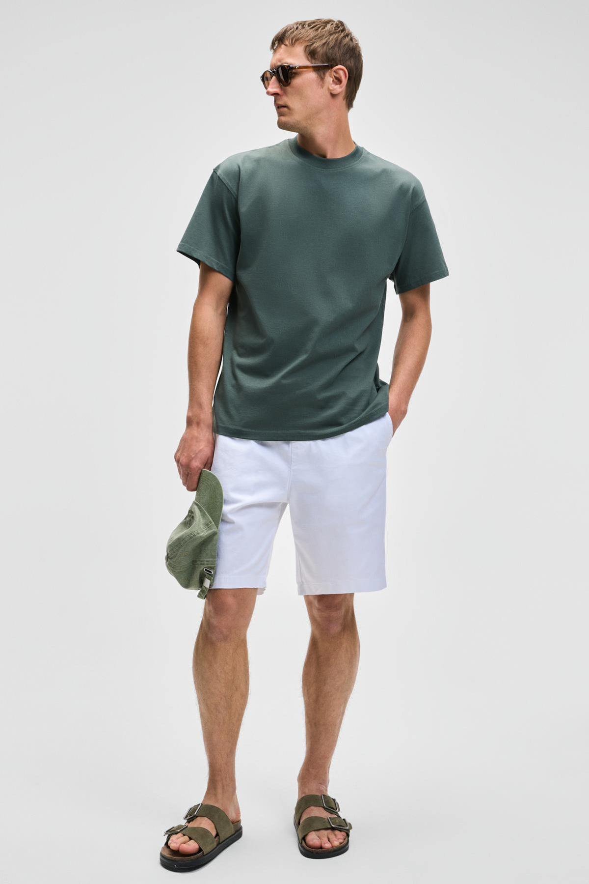 LASPER Herren Stretch Relaxed Shorts