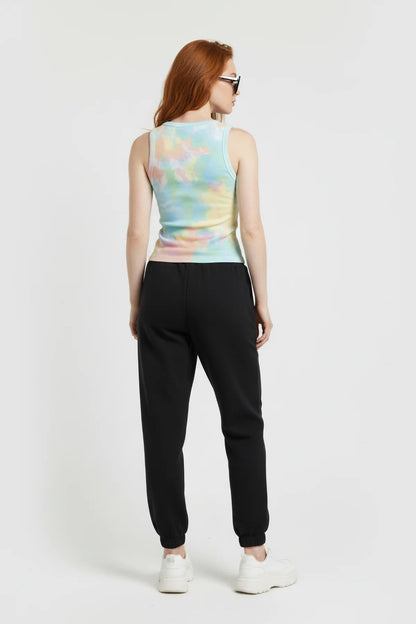 Elastische Jogginghose mit Bündchen
