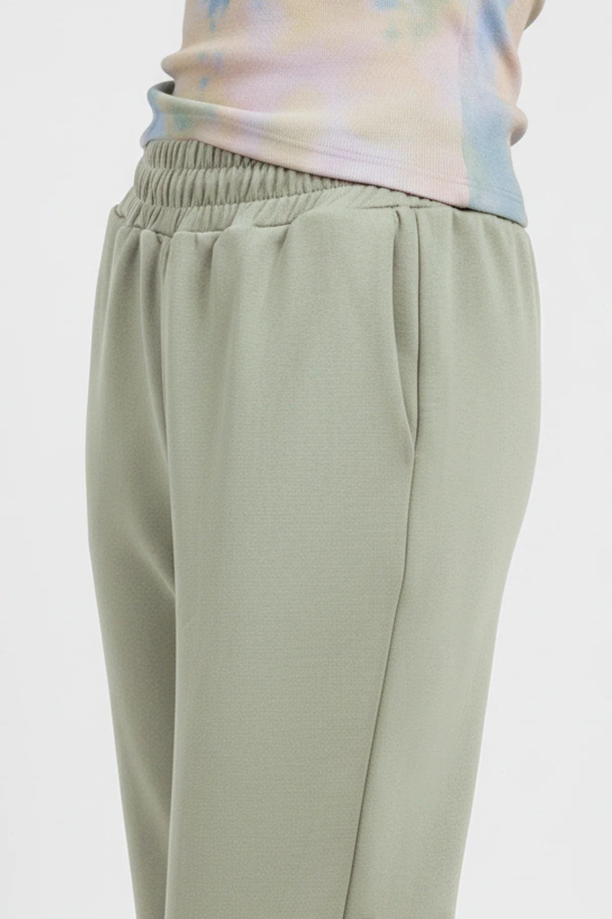 Elastische Jogginghose mit Bündchen