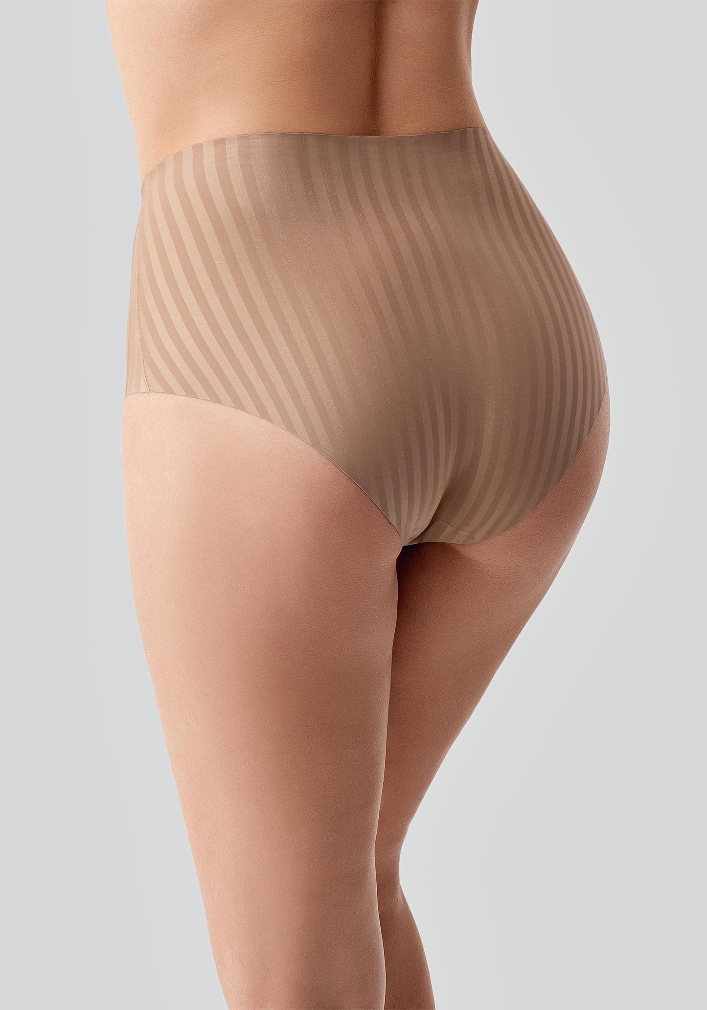 Laser Cut Hohe Taille Slip C19211 Cappuccino