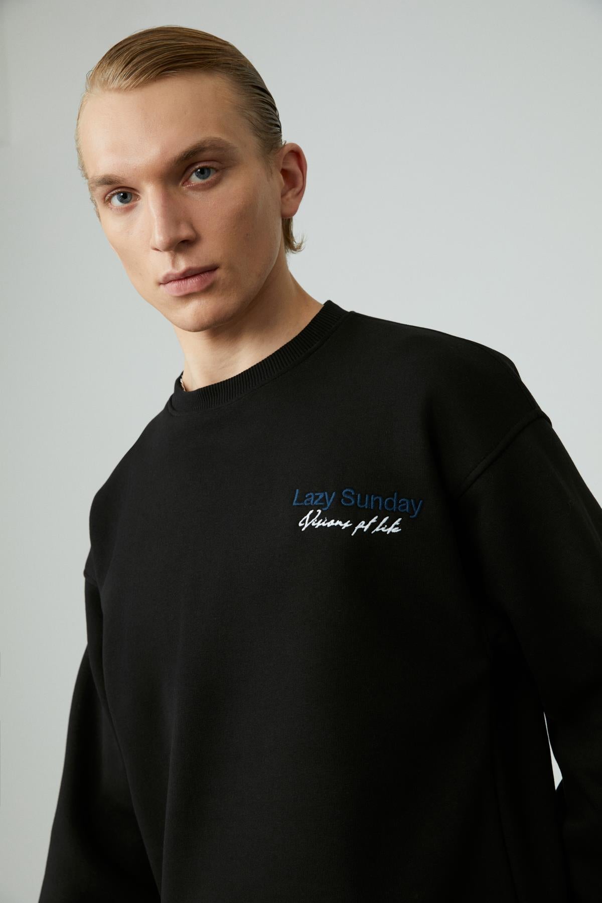 LAZYNESS Herren Rundhals-Sweatshirt