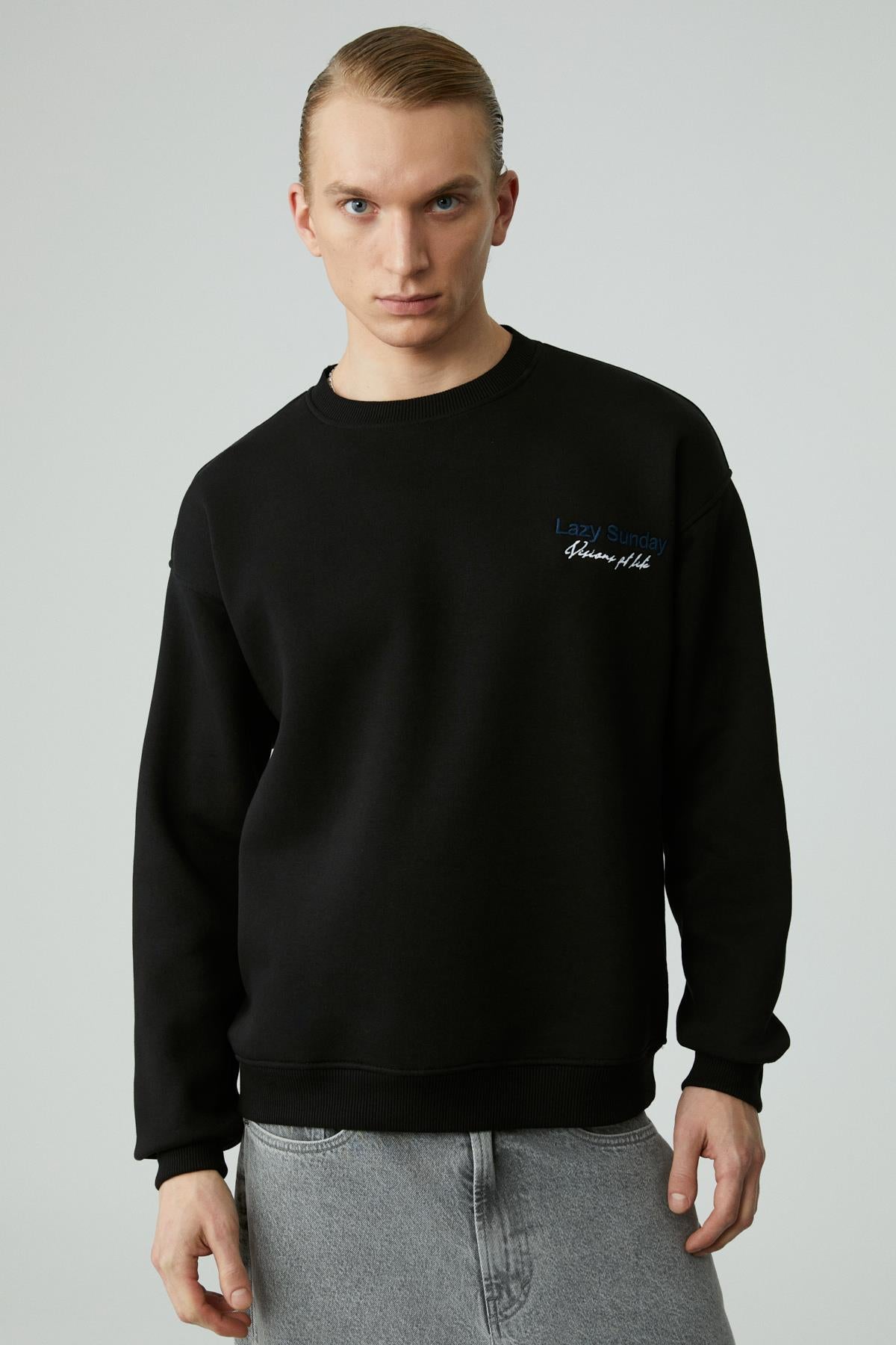 LAZYNESS Herren Rundhals-Sweatshirt