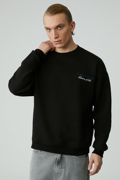 LAZYNESS Herren Rundhals-Sweatshirt
