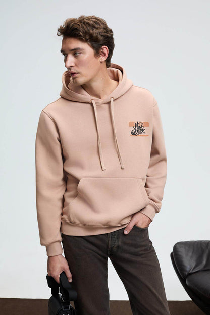 Herren Kapuzen-Sweatshirt Stickerei