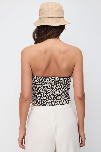 Trägerloses Crop-Top