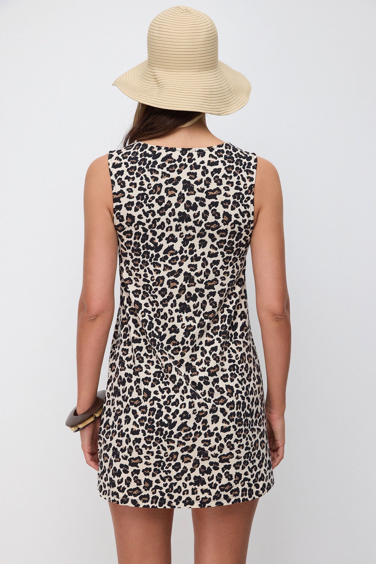 Minikleid mit Leopardenmuster