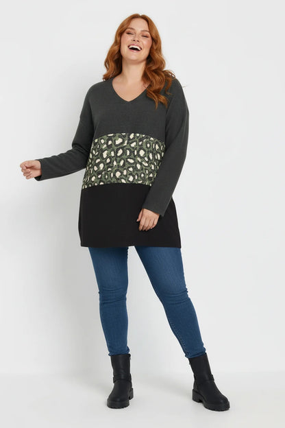 Pullover mit Leopardenmuster