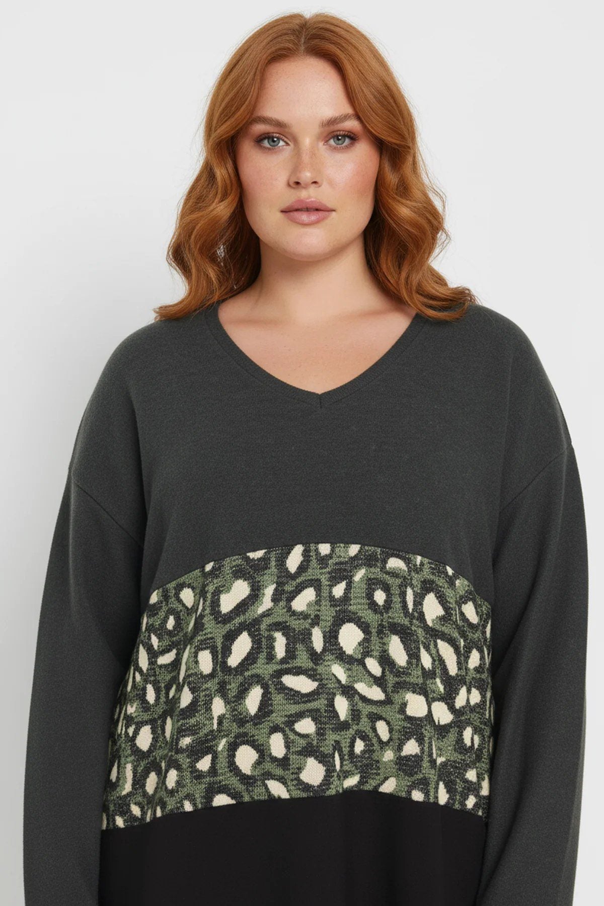 Pullover mit Leopardenmuster