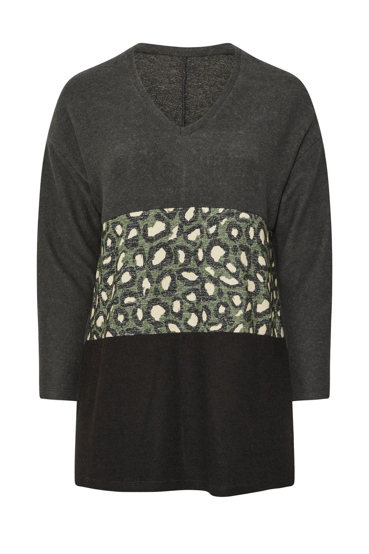 Pullover mit Leopardenmuster