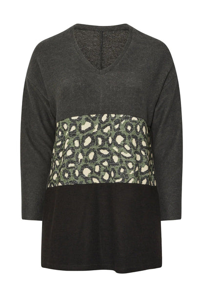 Pullover mit Leopardenmuster