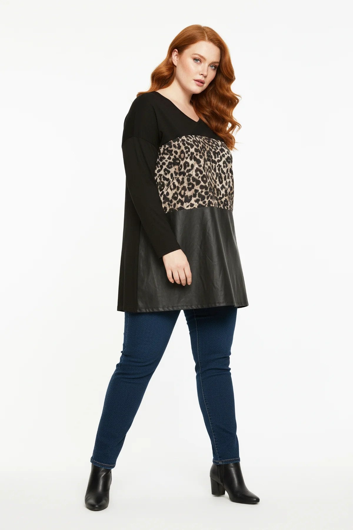 Pullover mit Leopardenmuster