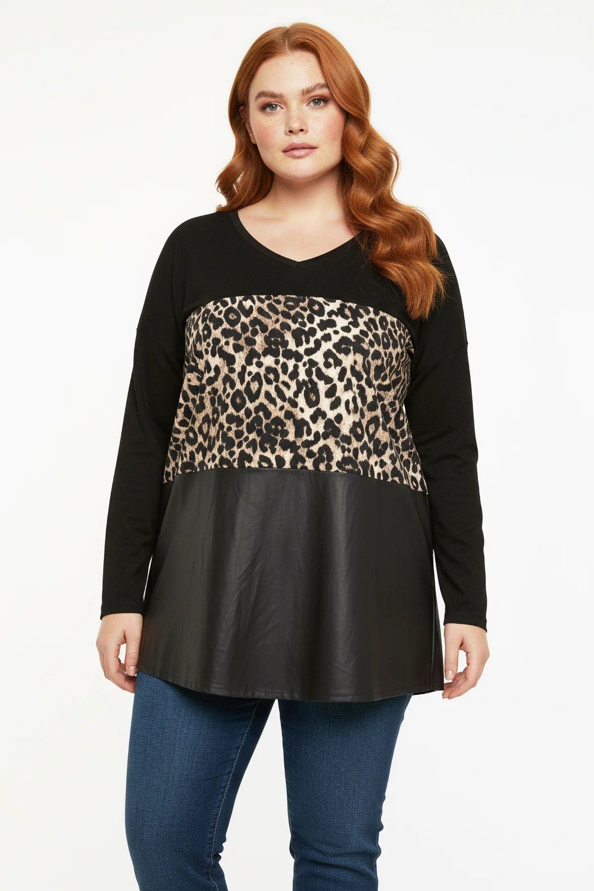 Pullover mit Leopardenmuster