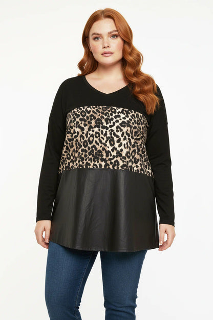 Pullover mit Leopardenmuster