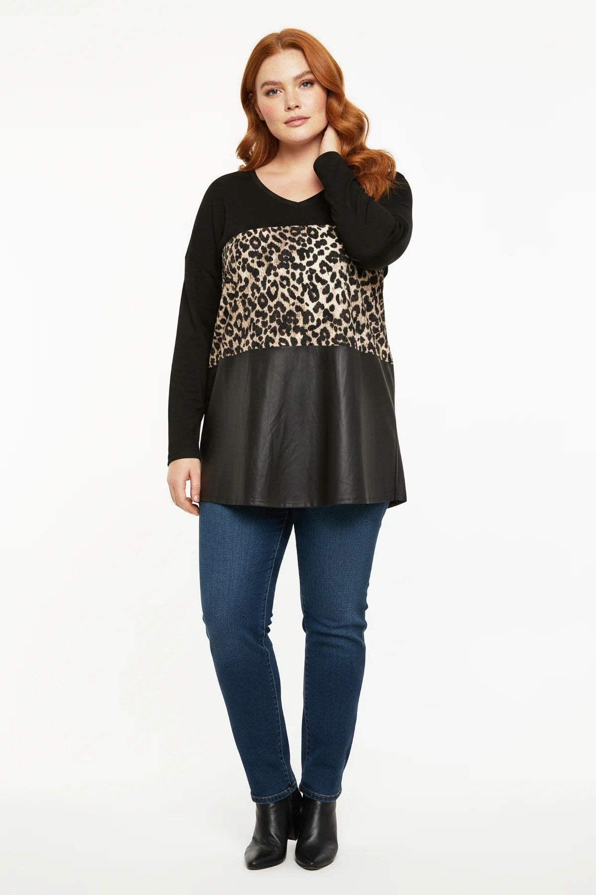 Pullover mit Leopardenmuster