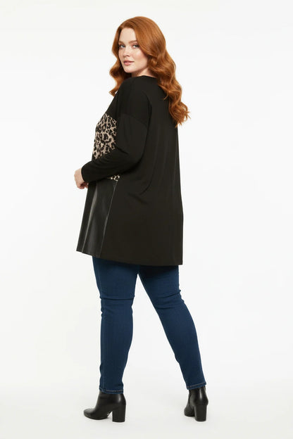 Pullover mit Leopardenmuster
