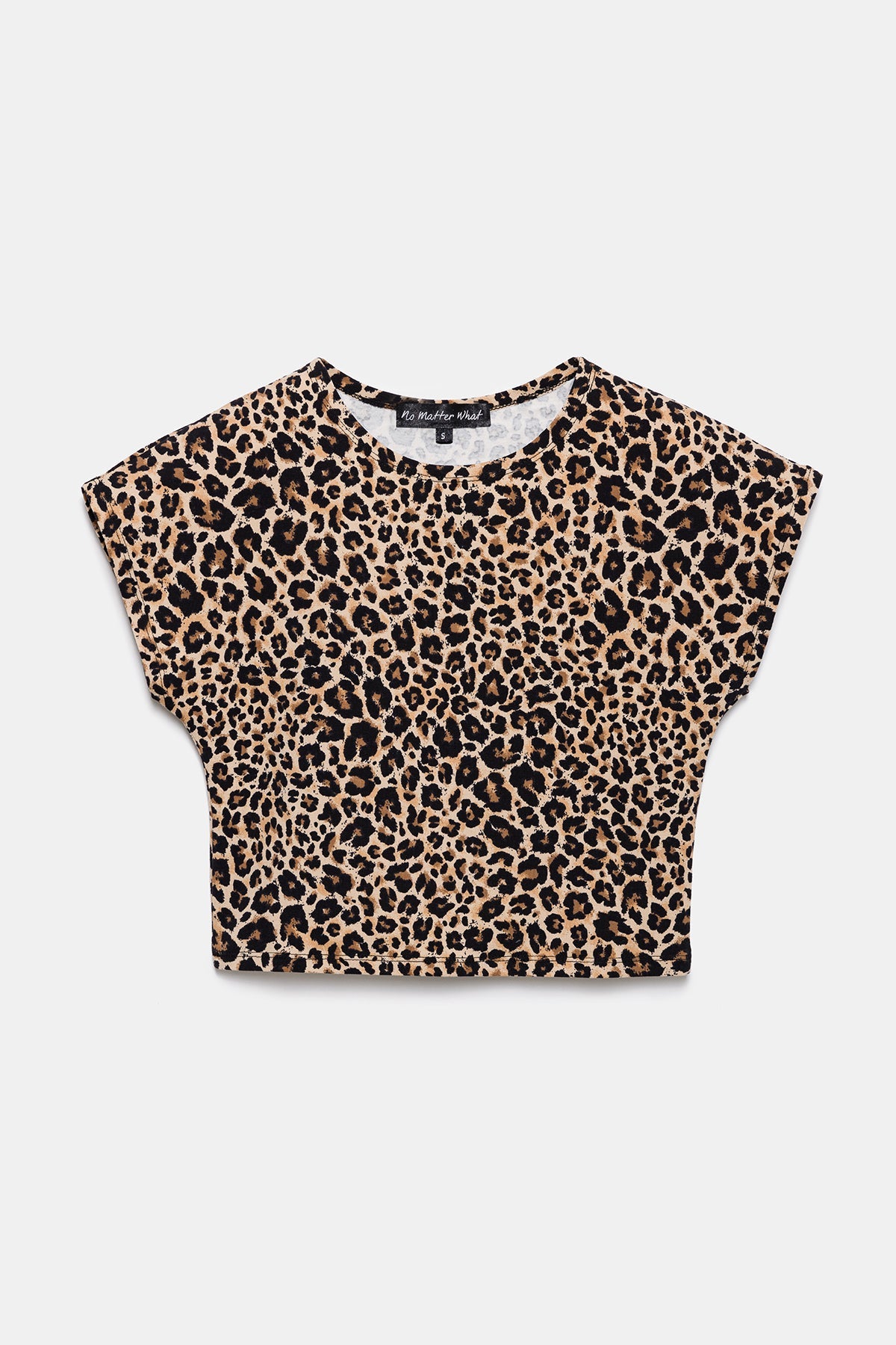 Kurzarm-T-Shirt mit Leopardenmuster
