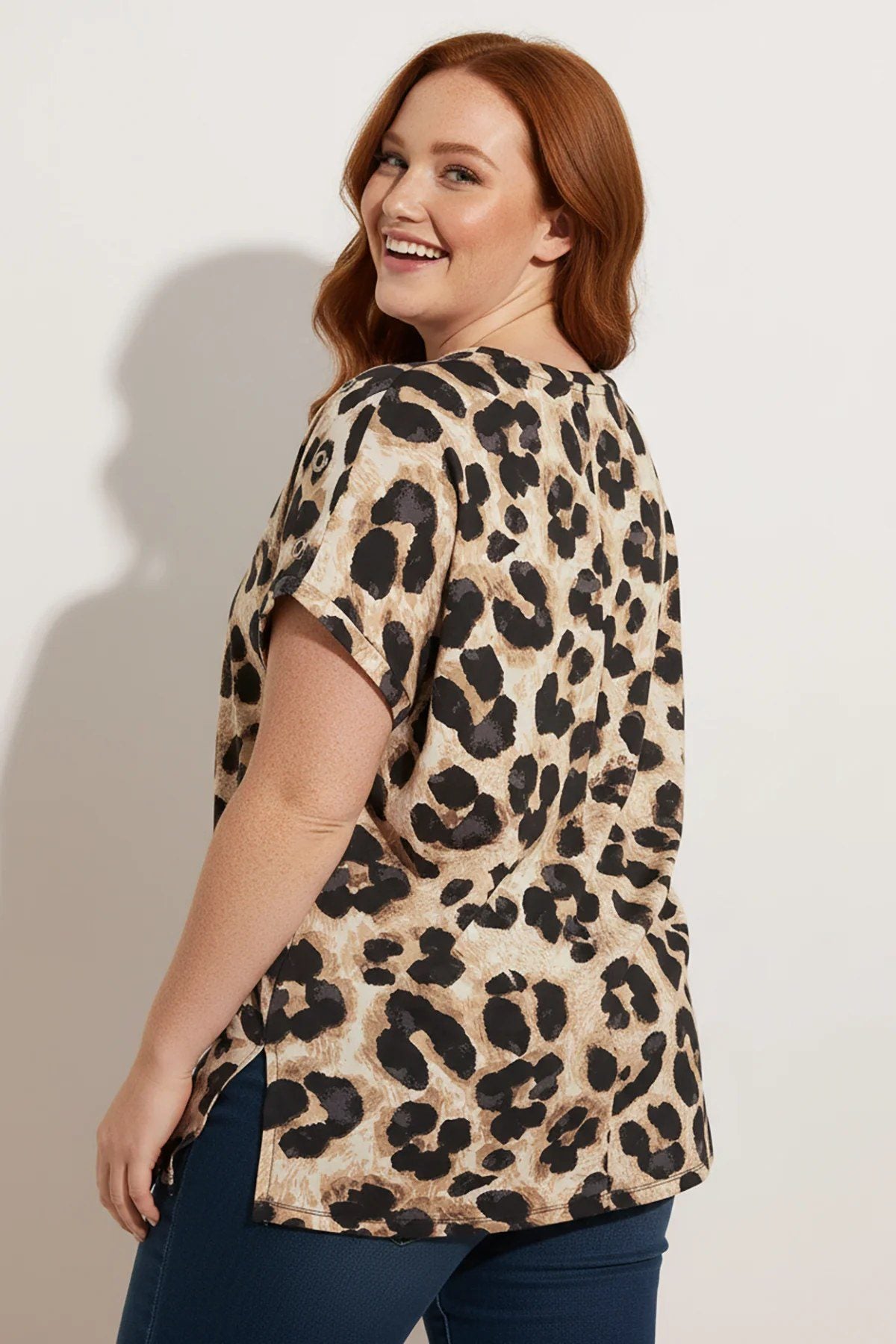 T-shirt mit Leopardenmuster