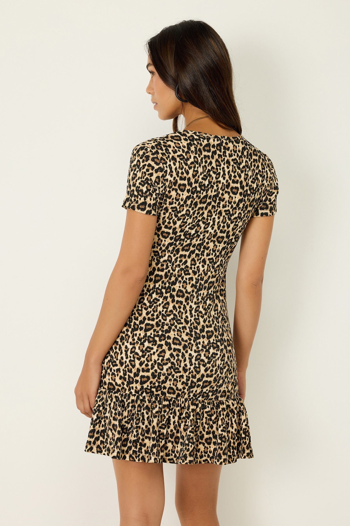 Minikleid mit Leopardenmuster