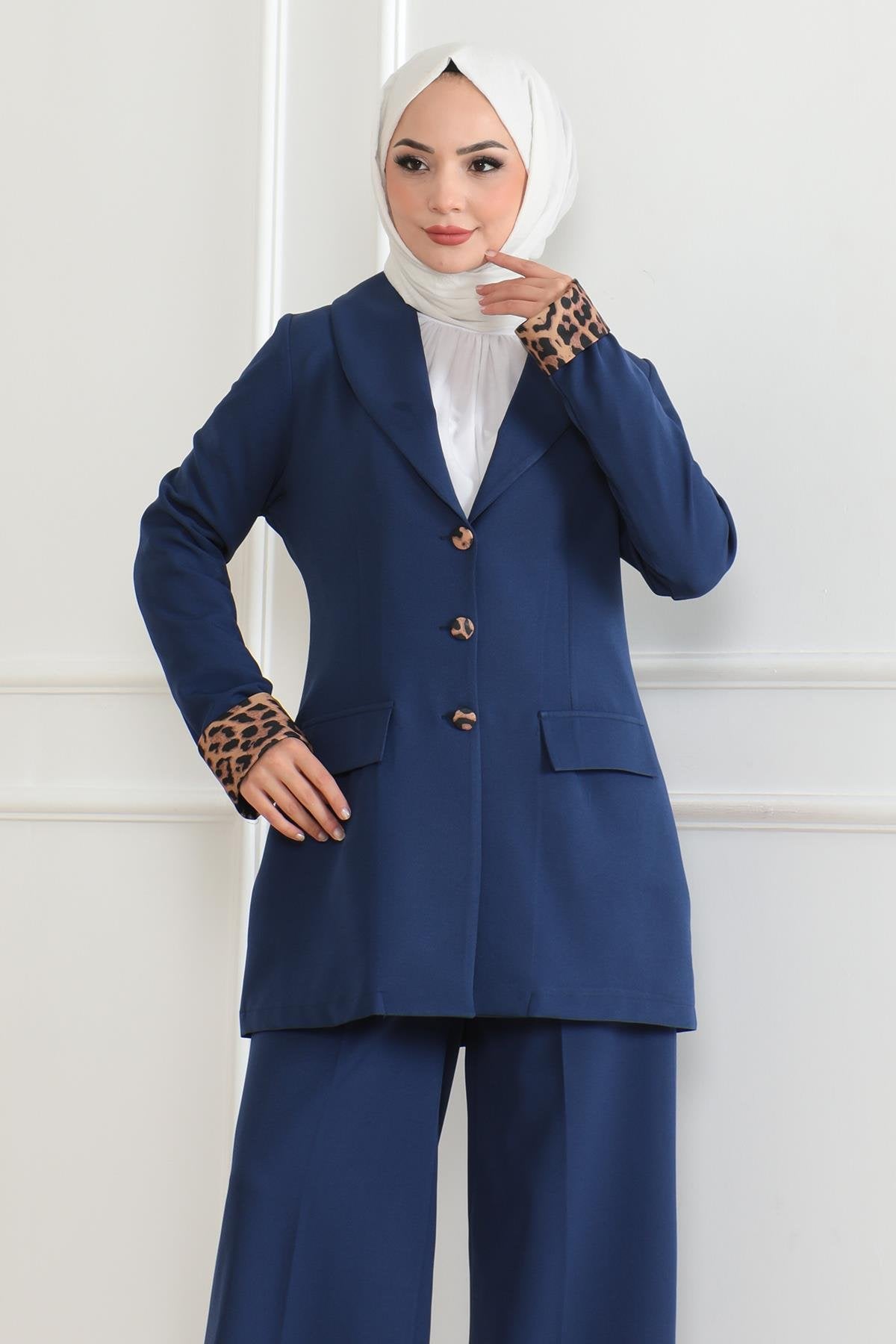 Leopardenmuster Set Indigo 19218