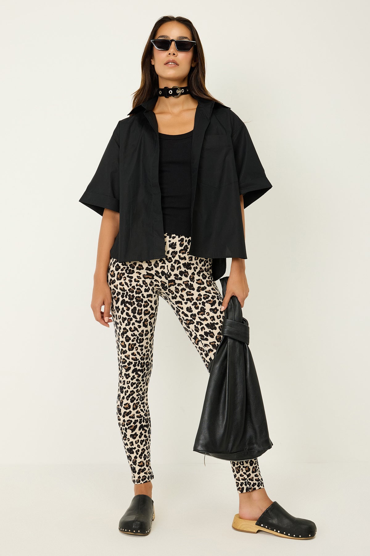 Leggings mit Leopardenmuster