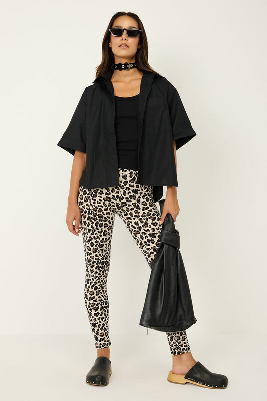 Leggings mit Leopardenmuster