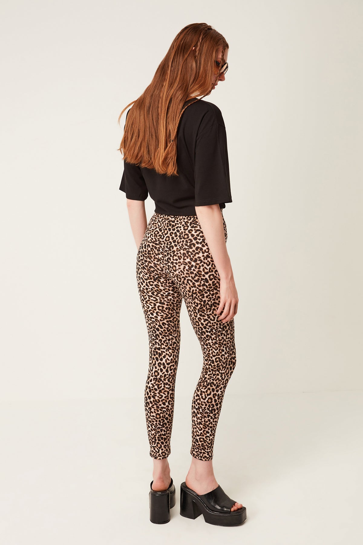 Leggings mit Leopardenmuster
