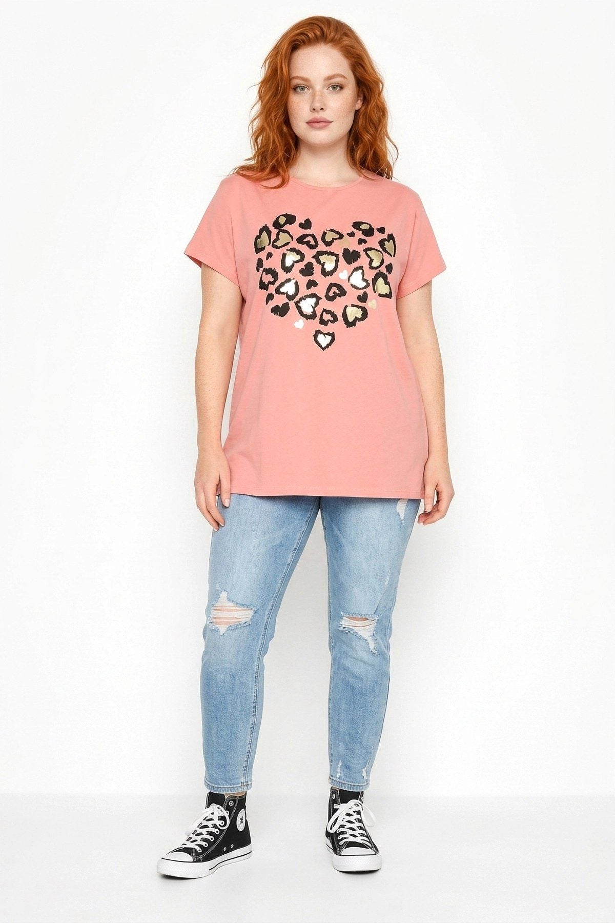 Leopardenmuster T-Shirt