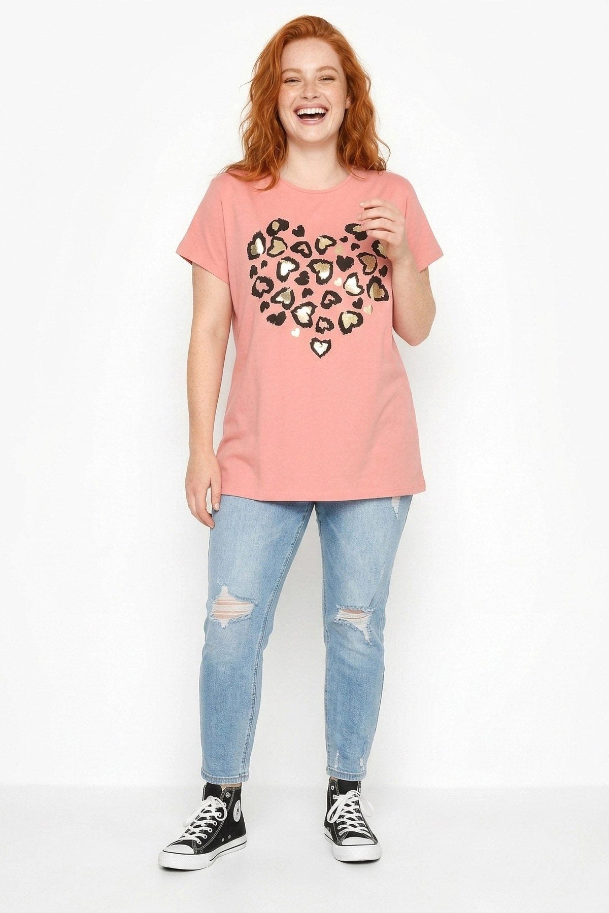 Leopardenmuster T-Shirt