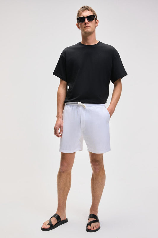 LEYTON Herren Leinenmix Shorts
