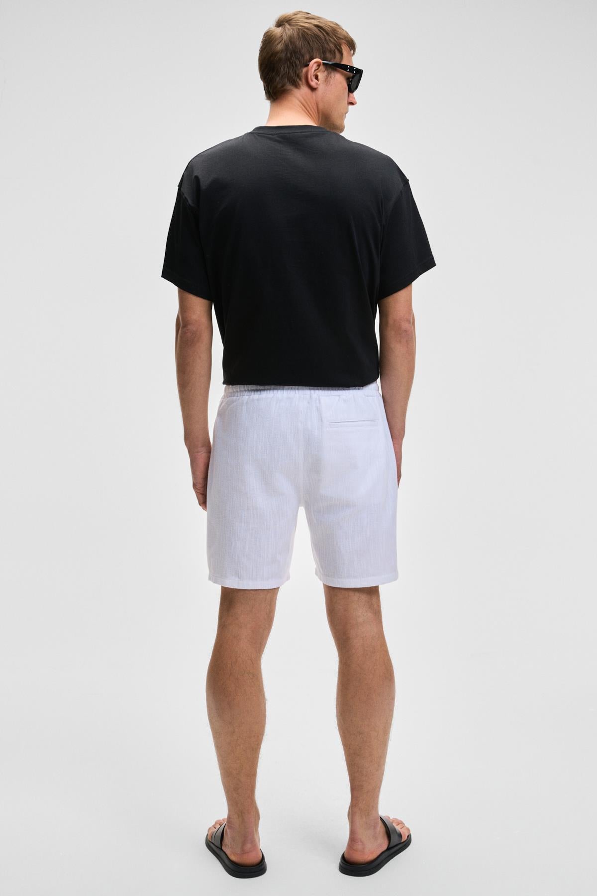 LEYTON Herren Leinenmix Shorts
