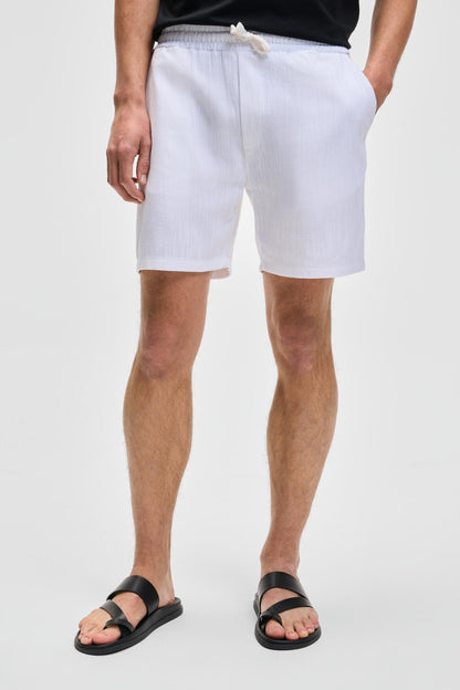 LEYTON Herren Leinenmix Shorts