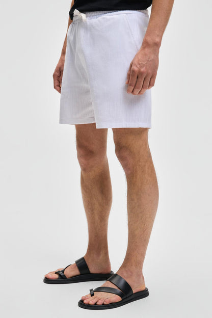 LEYTON Herren Leinenmix Shorts