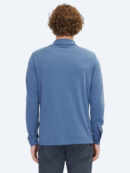 Hellblaues Strick-Sweatshirt