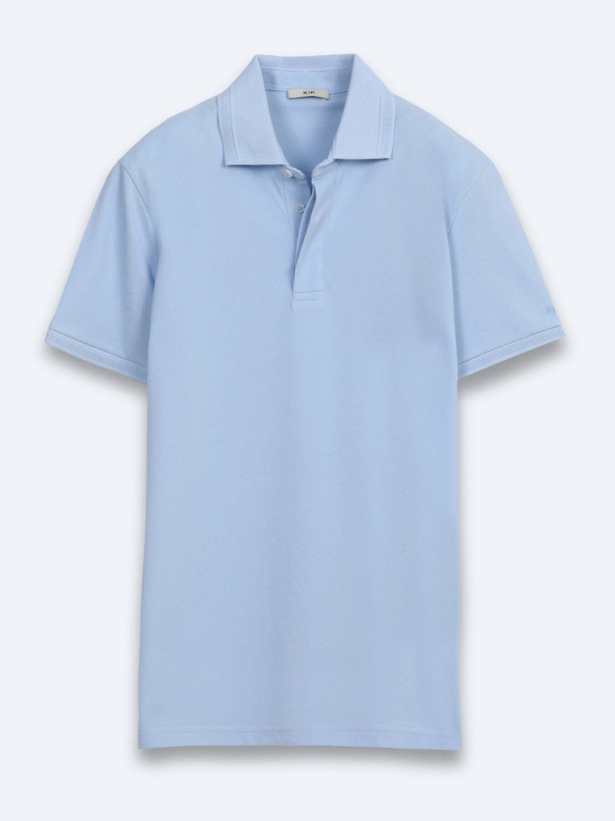 Helles Blau Unifarben 100% Baumwoll-T-Shirt