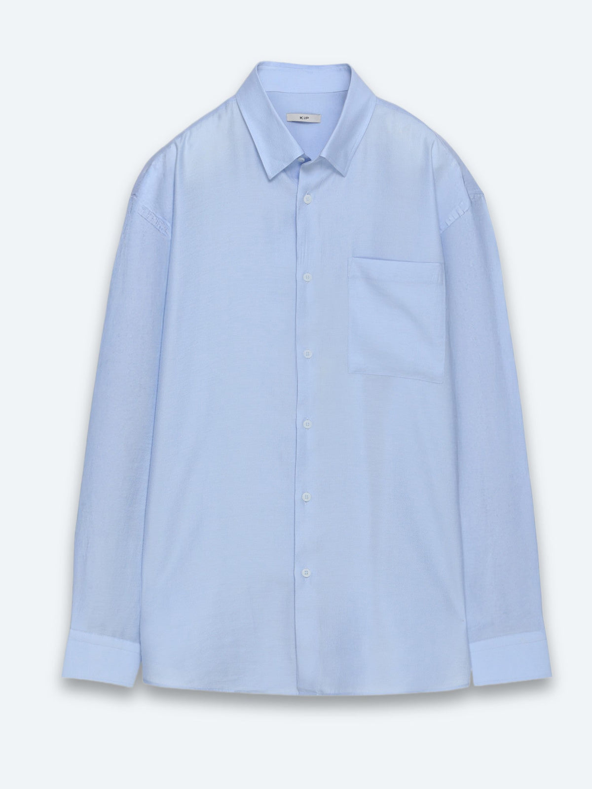 Hellblaues Oversize Gewebe Casual Hemd