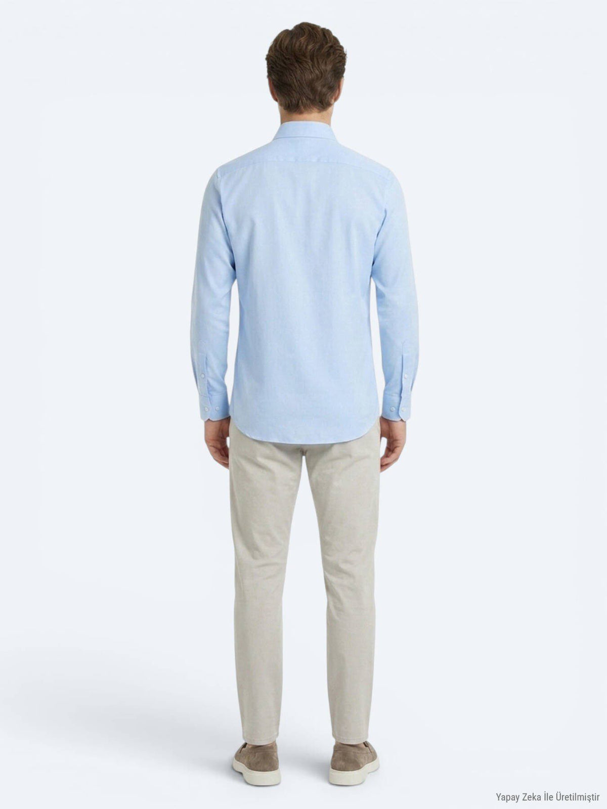 Helles Blau Regular Fit Baumwollhemd