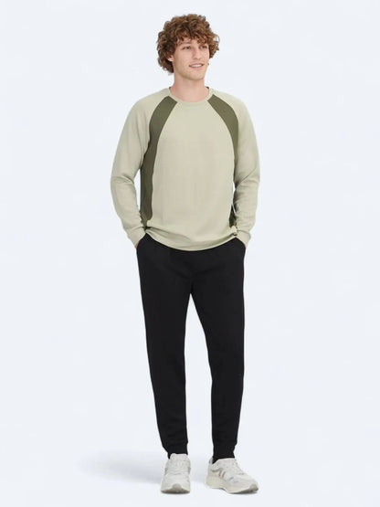Hellgrüner Rundhalsausschnitt Pullover