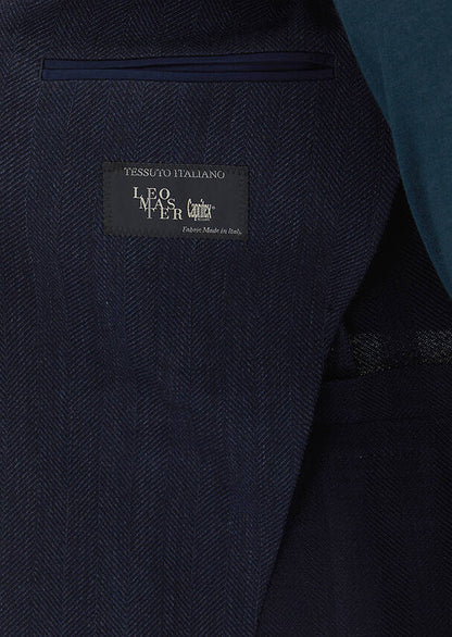 Helle Marineblaue Gemusterte Zeroweight Jacke