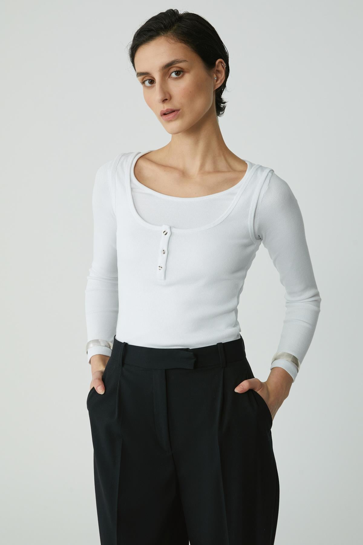 LITZY Damen Slim Fit Weste Top