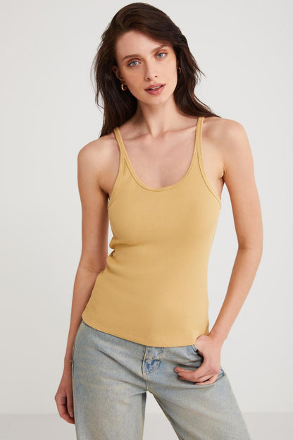 Lizeth Slim Fit Spaghettiträger Top