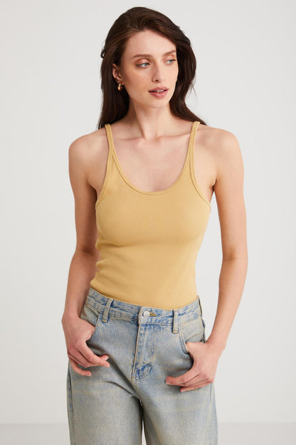 Lizeth Slim Fit Spaghettiträger Top