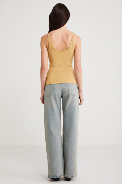 Lizeth Slim Fit Spaghettiträger Top