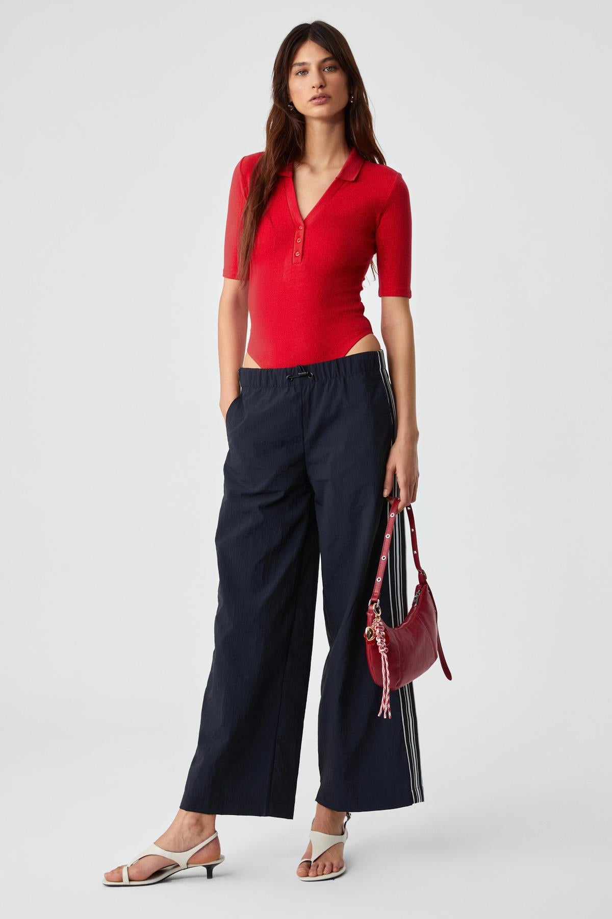 LOKKISER Damen Knopfbluse