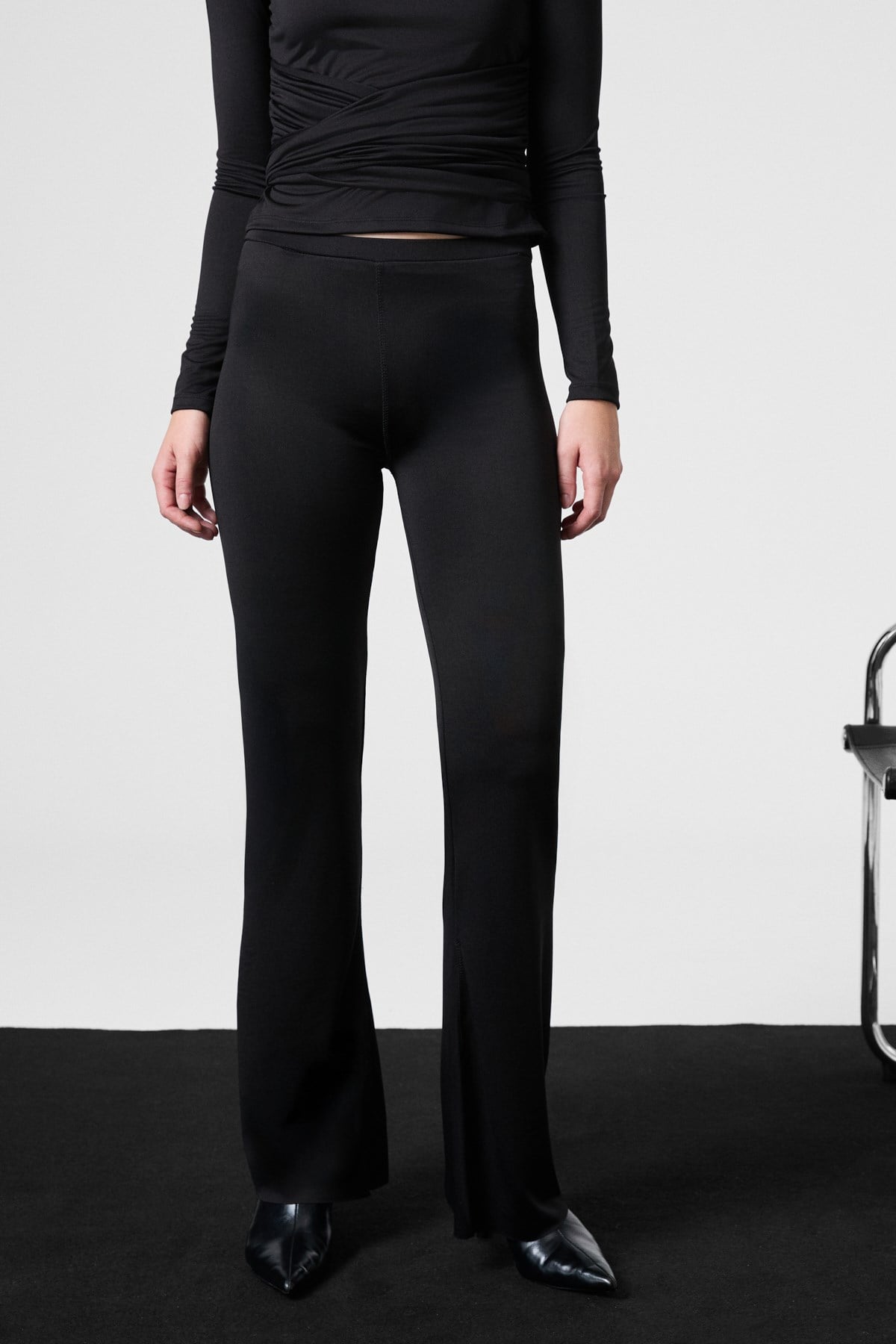 ETHIQUET LORELIS Damen Weite Hose Schwarz