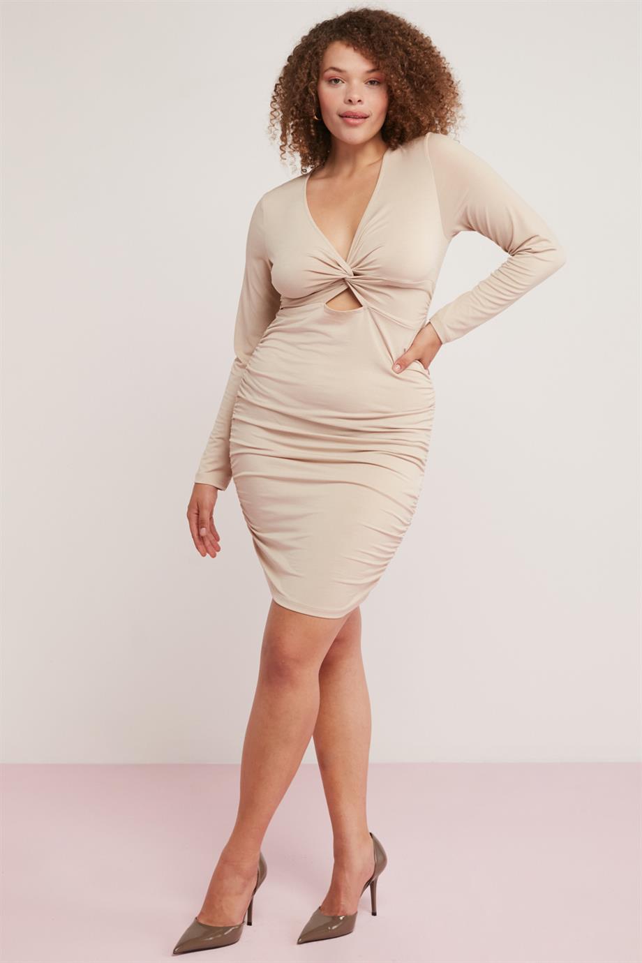 LORENA Strickkleid Slim Plus Size