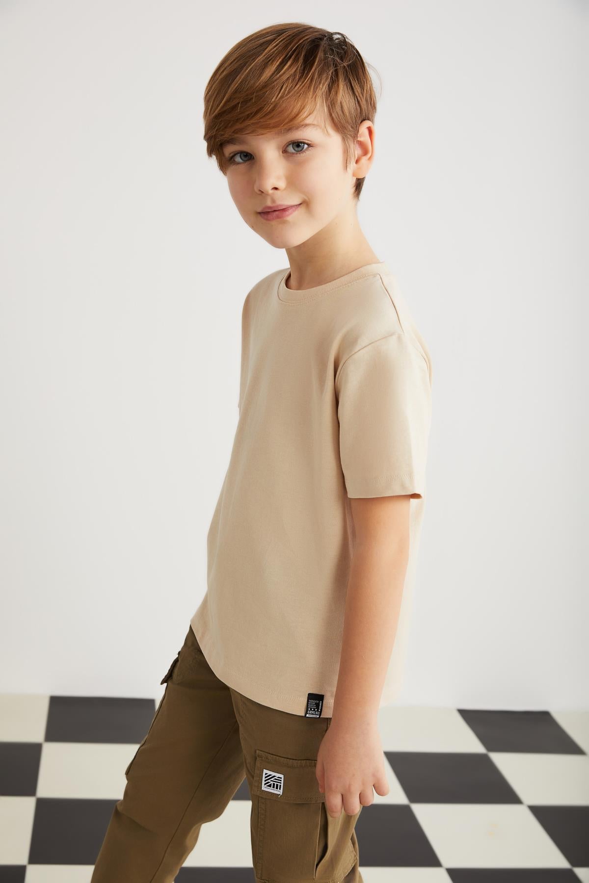 LORENZ Jungen Baumwoll-T-Shirt locker