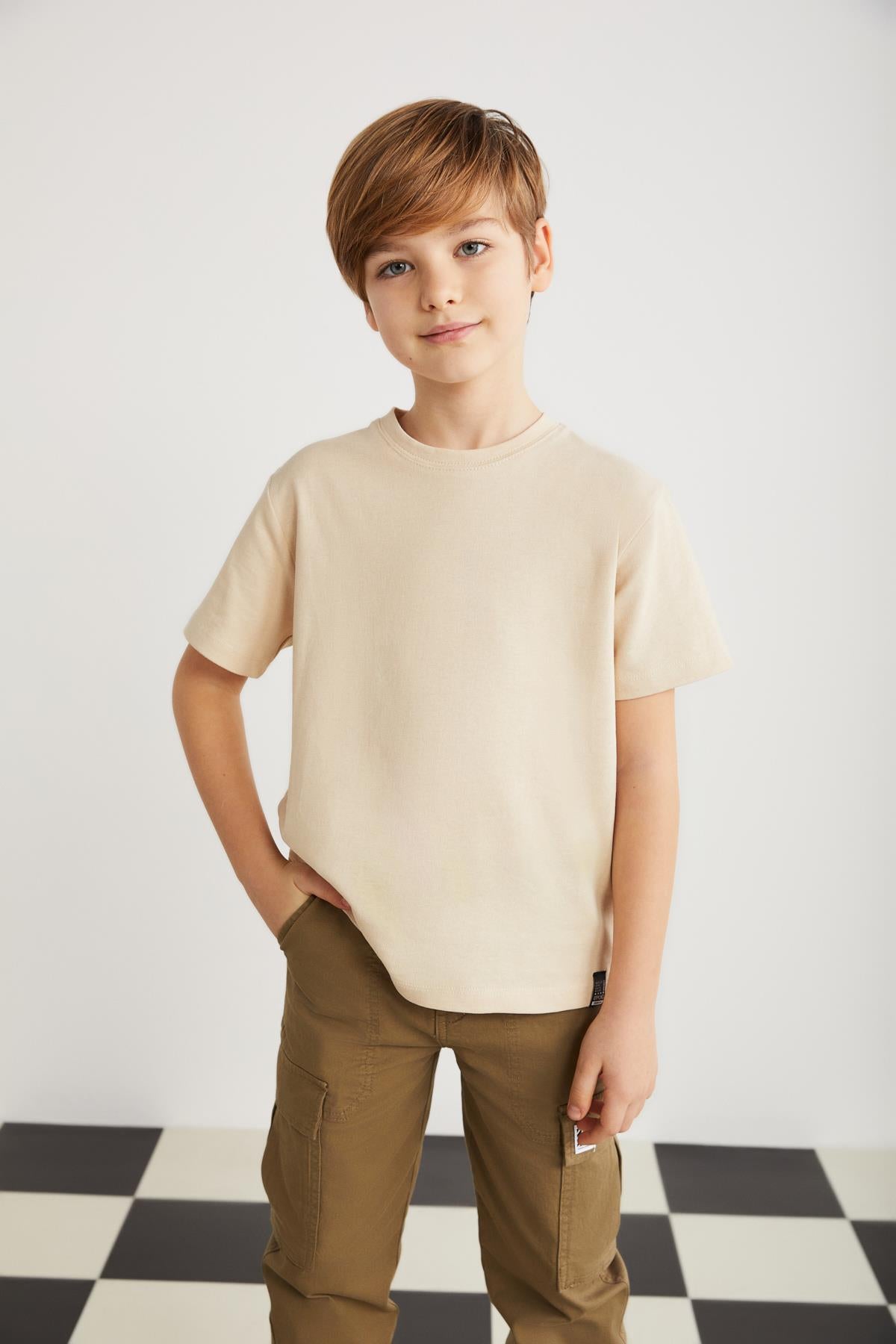 LORENZ Jungen Baumwoll-T-Shirt locker